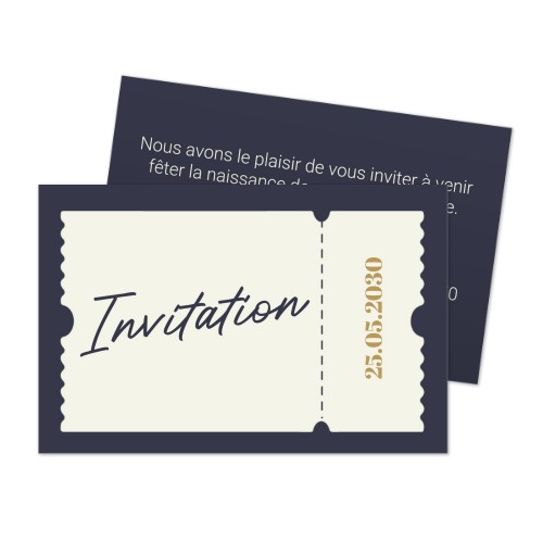 Carton d'invitation 8,5 x 5,5 cm Carton d'invitation 8,5 x 5,5 cm