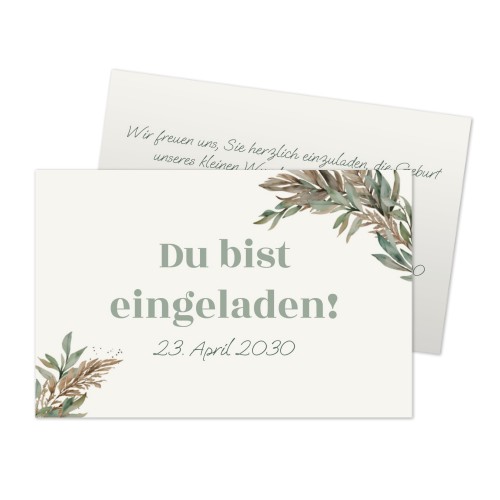 Reception Card 8,5 x 5,5 cm