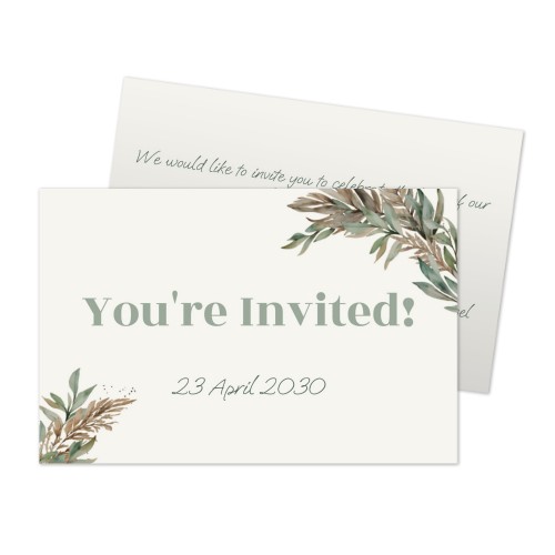 Reception Card 8,5 x 5,5 cm