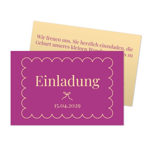 Classy Scallop Bow - Text Only Classy Scallop Bow - Text Only