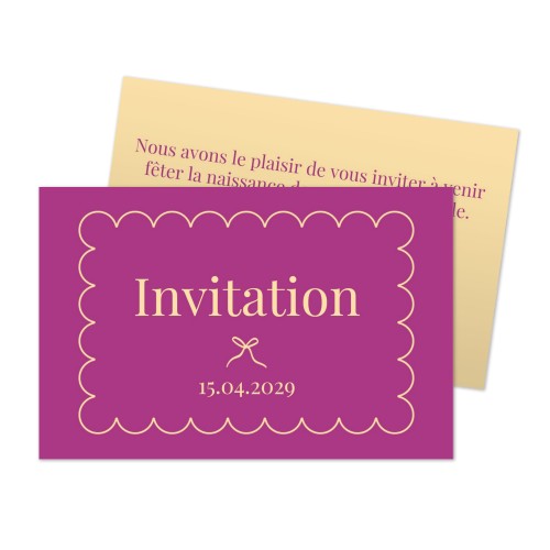 Classy Scallop Bow - Text Only Classy Scallop Bow - Text Only