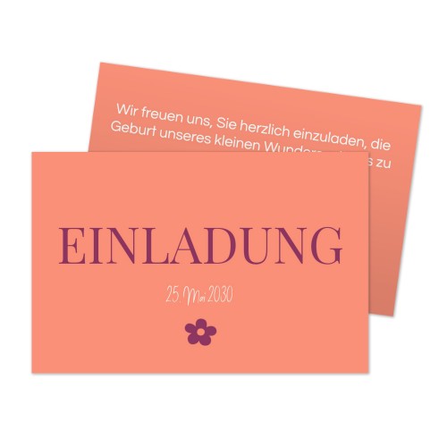 Reception Card 8,5 x 5,5 cm