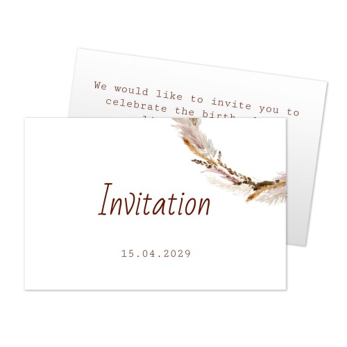 Reception Card 8,5 x 5,5 cm Reception Card 8,5 x 5,5 cm