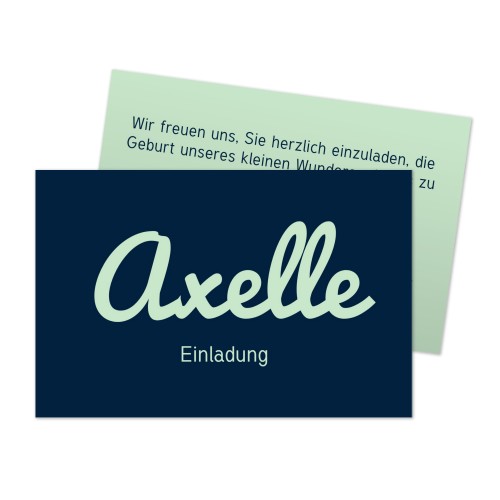 Reception Card 8,5 x 5,5 cm