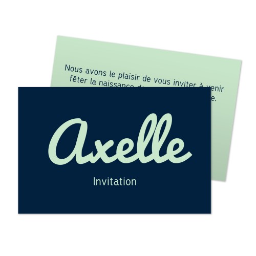 Carton d'invitation 8,5 x 5,5 cm Carton d'invitation 8,5 x 5,5 cm