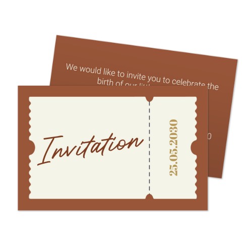 Reception Card 8,5 x 5,5 cm
