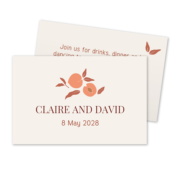Carton d'invitation 8,5 x 5,5 cm