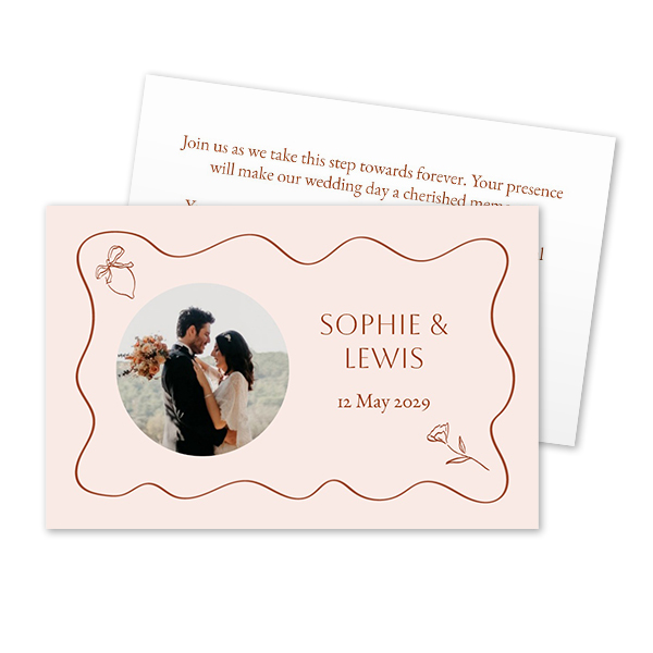 Carton d'invitation 8,5 x 5,5 cm