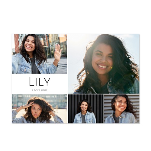 Faire-part 1 volet Paysage 14,3 x 10 cm