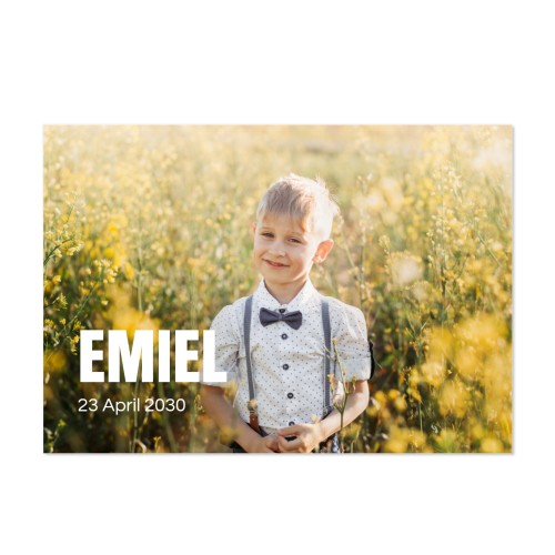 Bold Text Full Photo