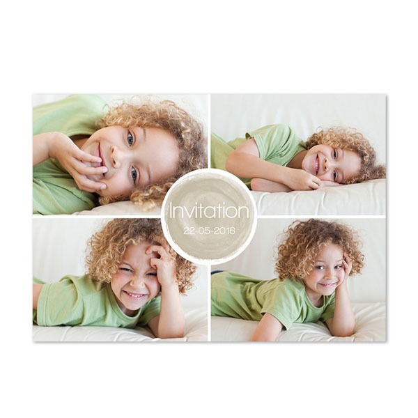 Faire-part 1 volet Paysage 14,3 x 10 cm