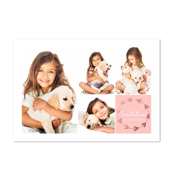 Faire-part 1 volet Paysage 14,3 x 10 cm