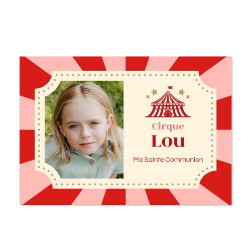 Faire-part 1 volet Paysage 14,3 x 10 cm