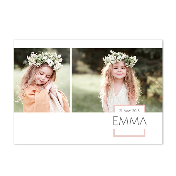 Faire-part 1 volet Paysage 14,3 x 10 cm Faire-part 1 volet Paysage 14,3 x 10 cm