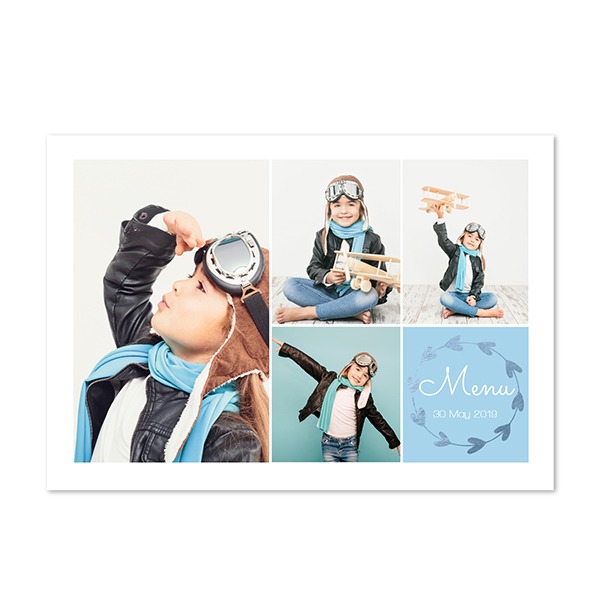 Faire-part 1 volet Paysage 14,3 x 10 cm