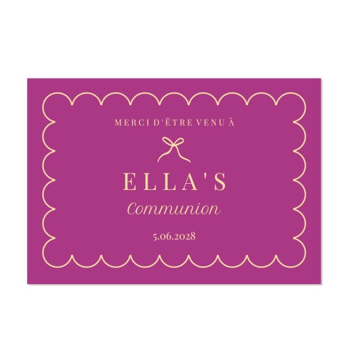 Faire-part 1 volet Paysage 14,3 x 10 cm