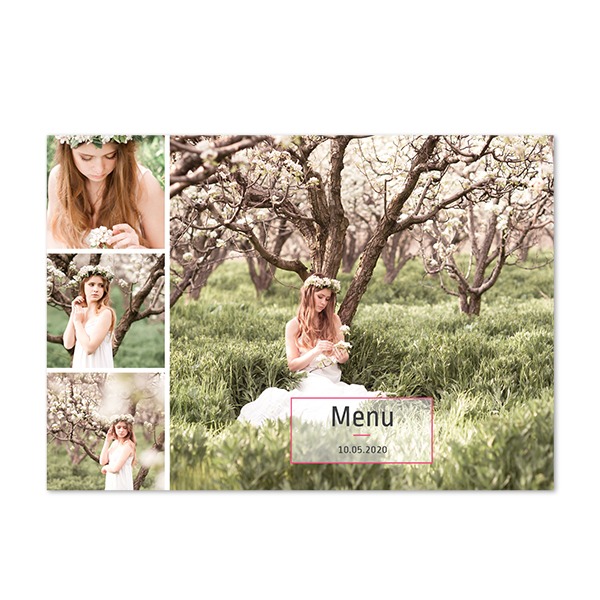 Faire-part 1 volet Paysage 14,3 x 10 cm