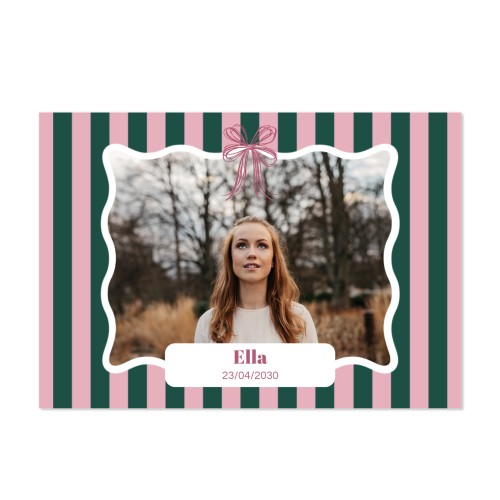 Faire-part 1 volet Paysage 14,3 x 10 cm