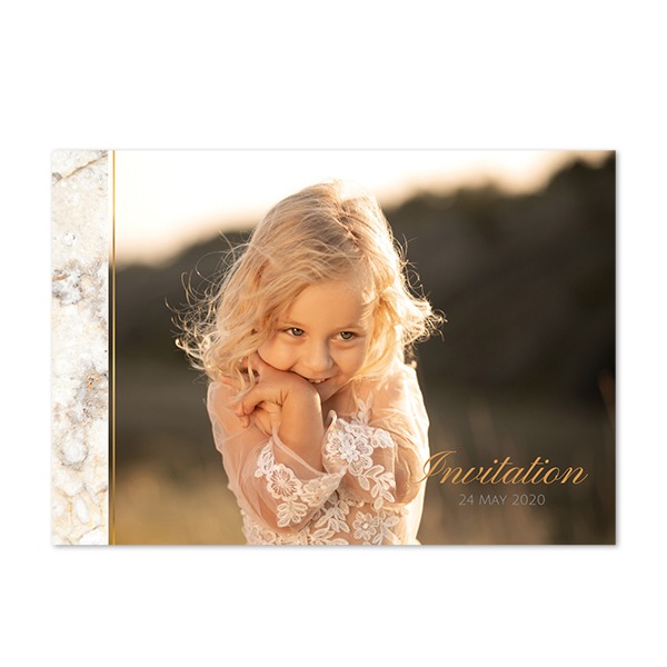 Faire-part 1 volet Paysage 14,3 x 10 cm