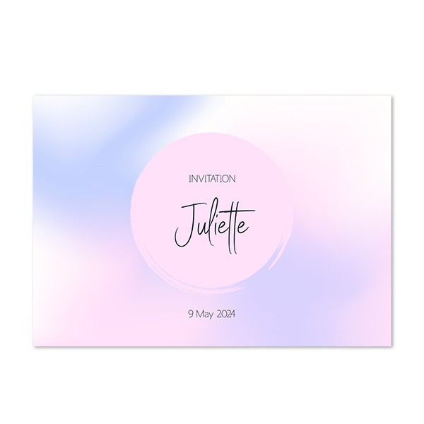 Faire-part 1 volet Paysage 14,3 x 10 cm