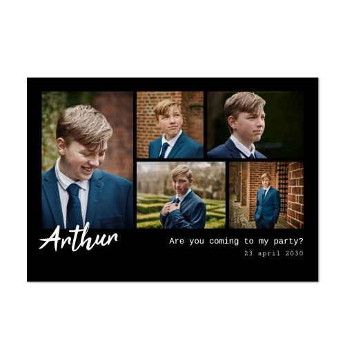 Faire-part 1 volet Paysage 14,3 x 10 cm