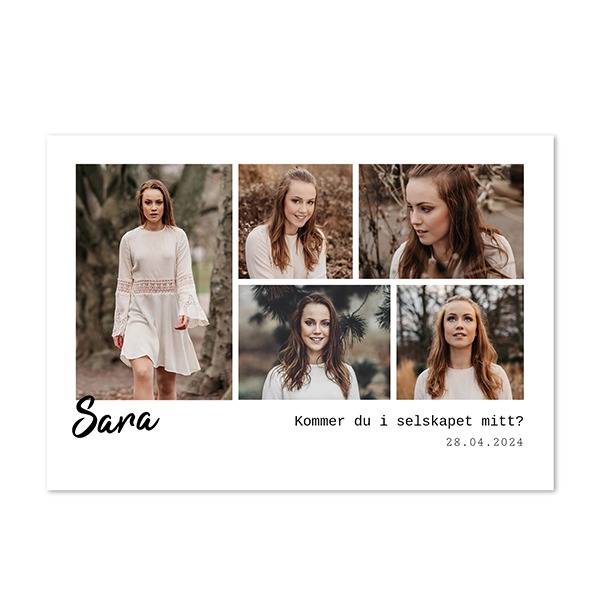 Enkle Fotokort Liggende 14,3 x 10 cm