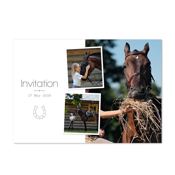 Faire-part 1 volet Paysage 14,3 x 10 cm