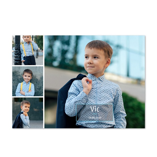 Faire-part 1 volet Paysage 14,3 x 10 cm