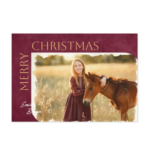 Faire-part 1 volet Paysage 14,3 x 10 cm