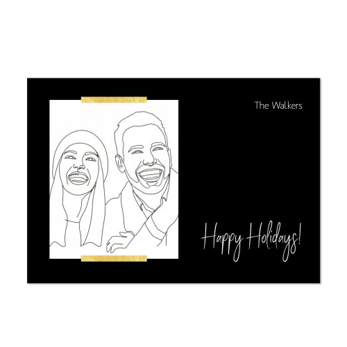 Faire-part 1 volet Paysage IA 14,3 x 10 cm