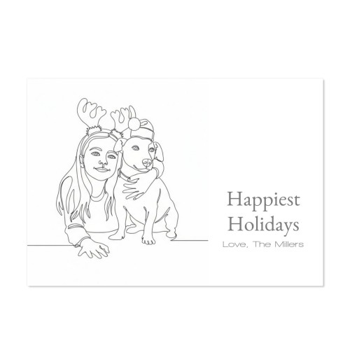 Faire-part 1 volet Paysage 14,3 x 10 cm