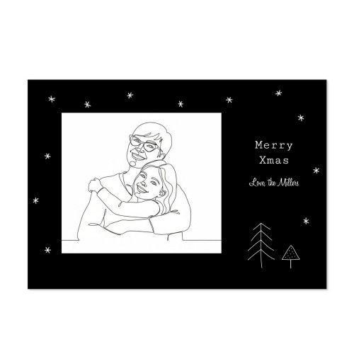 Faire-part 1 volet Paysage 14,3 x 10 cm