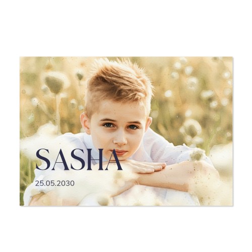 Faire-part 1 volet Paysage 14,3 x 10 cm Faire-part 1 volet Paysage 14,3 x 10 cm