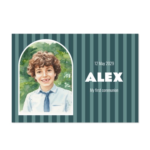 Faire-part 1 volet Paysage 14,3 x 10 cm