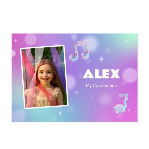 Holographic Music Notes