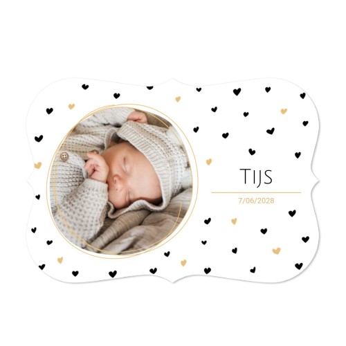 Faire-part 1 volet Accolades paysage 14,3 x 10 cm