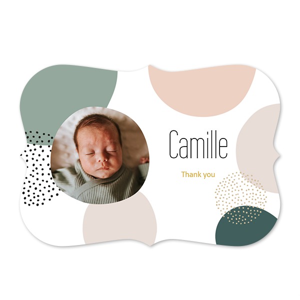 Fotokaart accolade liggend 14,3 x 10 cm