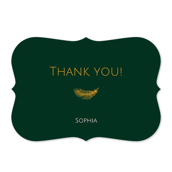 Enkle Fotokort spidse kanter Landskab 14,3 x 10 cm