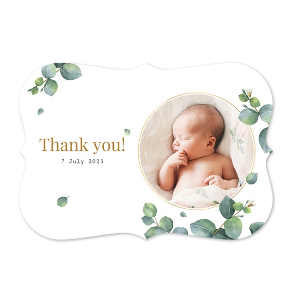 Faire-part 1 volet Accolades paysage 14,3 x 10 cm