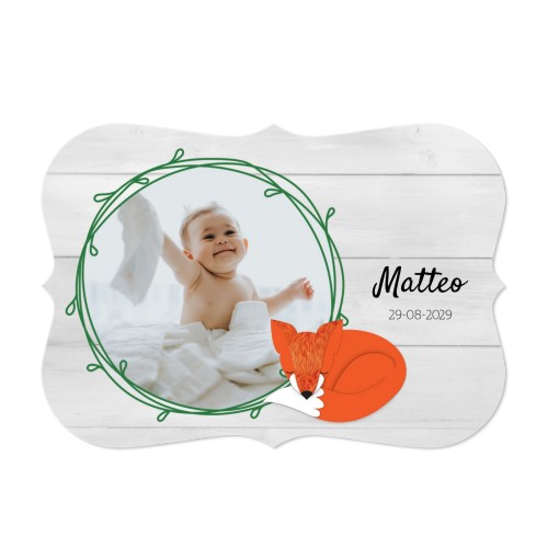 Faire-part 1 volet Accolades paysage 14,3 x 10 cm