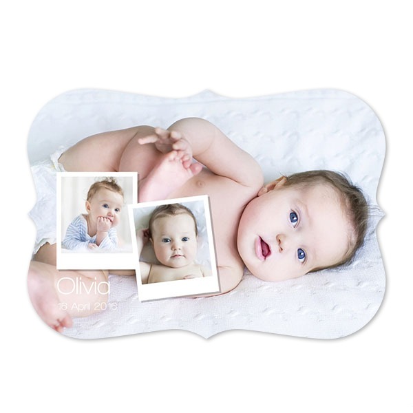 Grusskarte mit Klammer-Rahmen Querformat 14,3 x 10 cm