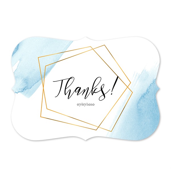Faire-part 1 volet Accolades paysage 14,3 x 10 cm