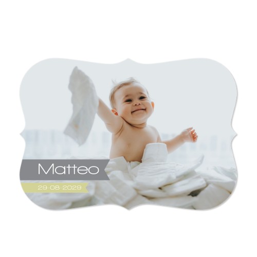 Grusskarte mit Klammer-Rahmen Querformat 14,3 x 10 cm