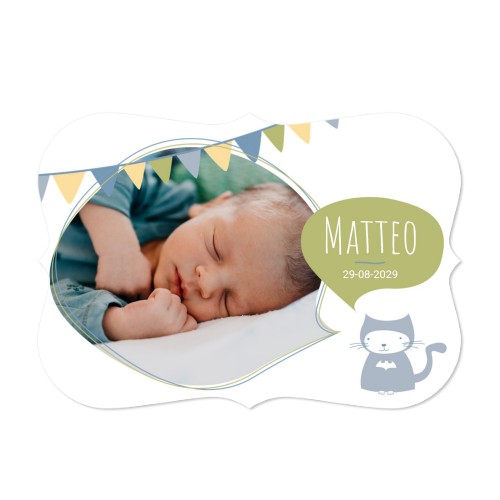 Enkle Fotokort med spisse kanter Liggende 14,3 x 10 cm