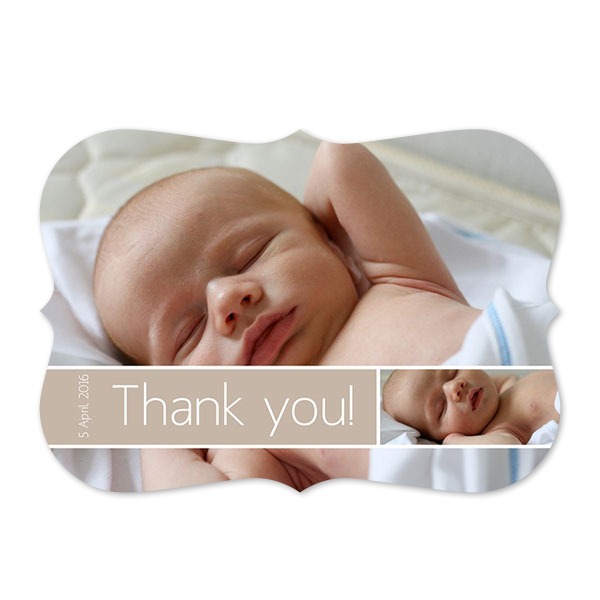 Fotokaart accolade liggend 14,3 x 10 cm