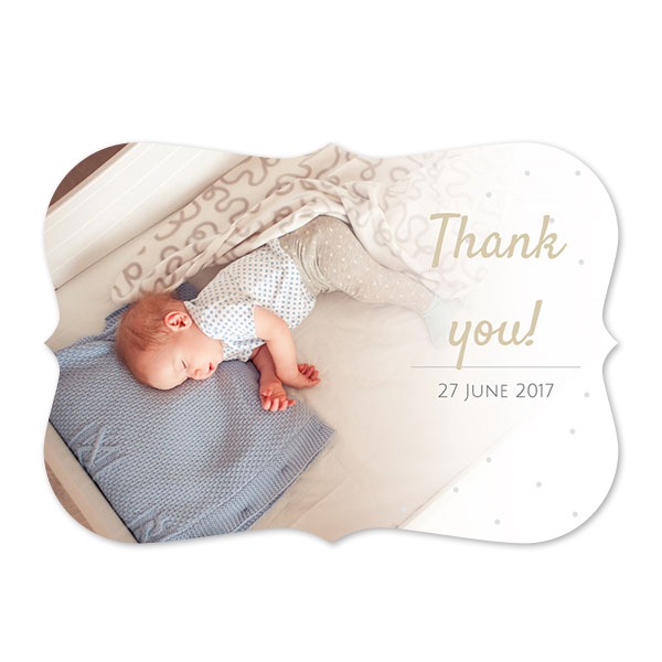 Fotokaart accolade liggend 14,3 x 10 cm