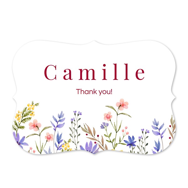 Faire-part 1 volet Accolades paysage 14,3 x 10 cm