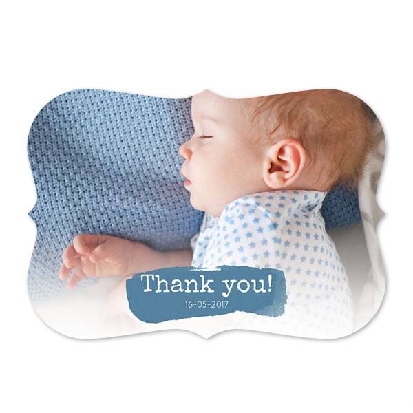 Single card with brackets Landscape 14,3 x 10 cm