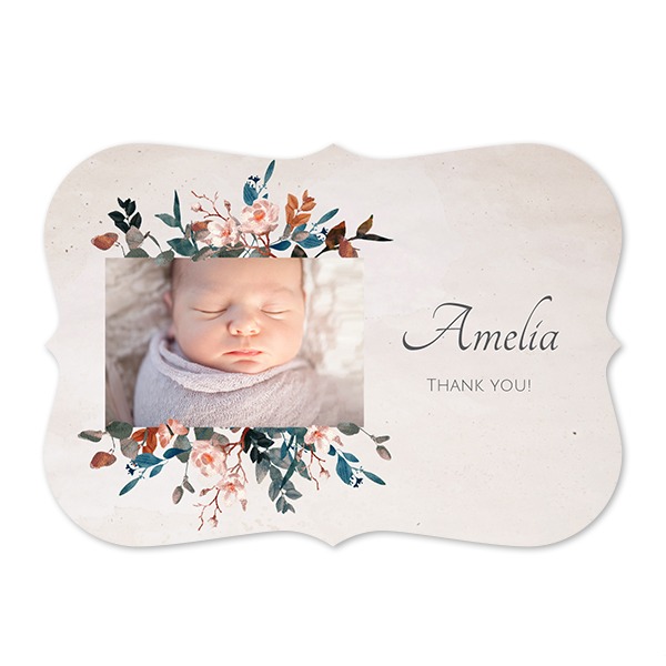 Enkla Fotokort med spetskant Liggande 14,3 x 10 cm