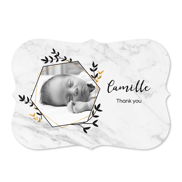 Faire-part 1 volet Accolades paysage 14,3 x 10 cm